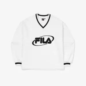 [휠라](광주신세계)[FILA] 헤리티지 오버핏 브이넥 맨투맨 (FS2POF1H51F_CRM)