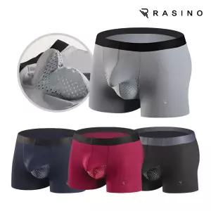 라시노 4D 자동분리 기능성 남성팬티 4종세트 PLBM-2027/ 남자 드로즈 건강 쿨드로즈 시원한 사각팬티