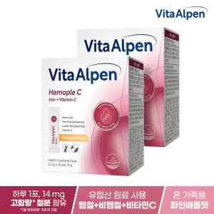 비타알펜 헤모플C 30포 X 2박스 철분 비타민C