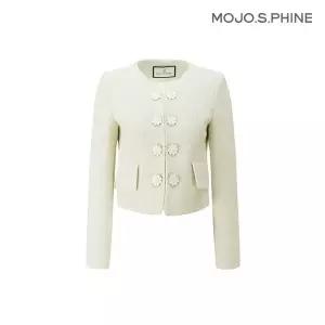 [모조에스핀] 플라워 단추 노카라 팬시 자켓 LE_J232MSF114 1697444