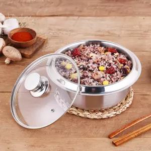 키친플라워 통3중 스텐 가마솥 16cm