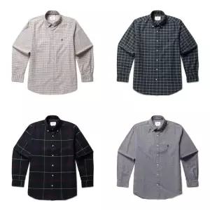 [롯데백화점]올젠 베이직 체크패턴 옥스포드 셔츠 4종 ZBF4WC1202