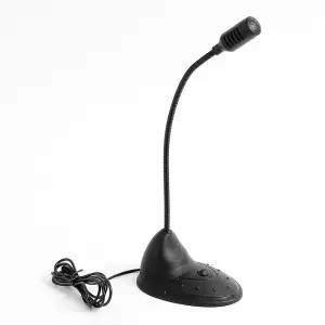 구즈넥 자바라형 고감도 PC용 마이크/유선/PC/컴퓨터/탁상용/온라인/강의용/방송용/녹음용/유튜브마이크