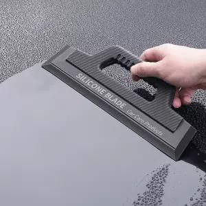 [싸더라] 세차용 실리콘 블레이드 손잡이형 차량 물기 제거 스크레이퍼 창문 유리 물기제거기