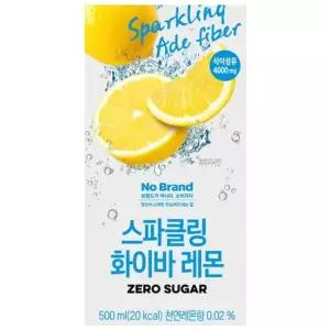 노브랜드 스파클링화이바 레몬 500ml