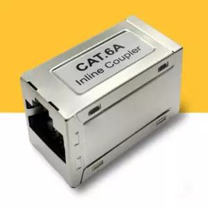 STP CAT6A 랜커플러 랜선연장기 인터넷선 추가연결잭 길이 I형 양쪽 어댑터 일자형 RJ45 커넥터 젠더 암암