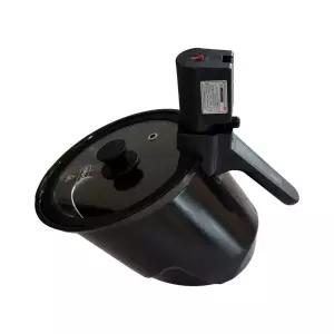 바이탈플랜트 롤팬 뉴 오리지널 자동회전냄비 블랙 1개 / 써클