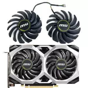 노트북쿨링팬 쿨러 PLD09210S12HH GTX 1660 슈퍼 벤투스 XS OC GPU 팬 MSI TI 비디오 카드 쿨링 2개