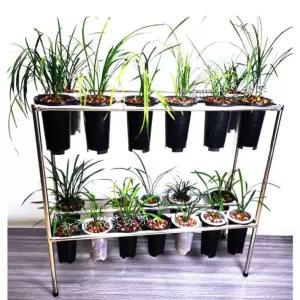 난거치대 난받침대 다이 정리함 사각튜브 거치대 화초 정리대 난화분 받침대 베란다