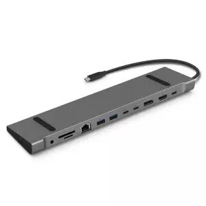 IPTIME UC312Nstation 12 in 1 C타입 USB 3.2 Gen2 멀티포트 도킹 스테이션 멀티허브
