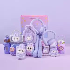 라부부 캐릭터 방한 목도리 귀마개 장갑 털 여아 보온 기모 겨울 따듯한 어린이 키즈