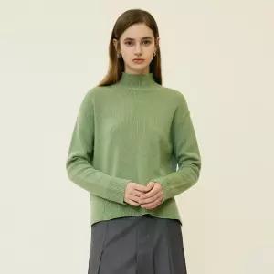 나이스클랍 하이넥 울 니트 탑 N254PWKA25