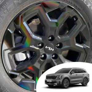 더뉴쏘렌토 MQ4 하이브리드 18인치 시그니처 휠 스포크 포인트 데칼 스티커 몰딩 컬러 필름 랩핑 시트지