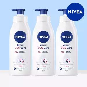 니베아 SOS 케어 바디로션 400ml 3개