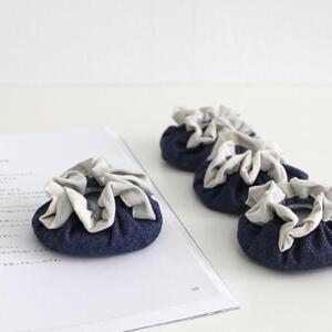 데님 의자 책상발 커버 4P 가정 굵은 가구다리 덮개