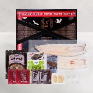 [맛딜] 국내산 자포니카 민물장어 3인 선물세트 (초벌후 700g내외/생강채+소스+명이나물+장어탕 등 포함