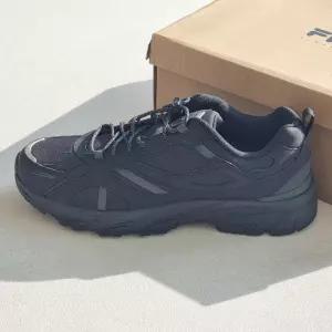 (230-290mm)휠라 운동화 RAYUNITE 스토퍼 립스탑 신발 어글리 블랙