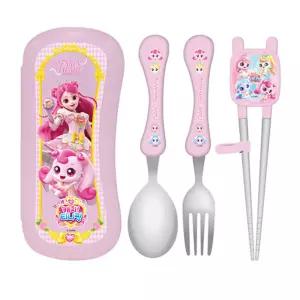 프린세스 캐치티니핑 풀커버 교정 수저포크 케이스세트 하츄핑 22000 YP5619