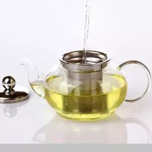 (600ml) 내열 유리 티포트 티팟 티폿 티보트 차주전자/주전자/투명/다관/메이커/탕비실/가정/가정용/티타임