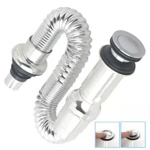 자동 폽업 아이트랩 일체형 세면대배수관 세면기 부속품/세면대/물마개/수전/팝업/트랩/마개/부속/부품