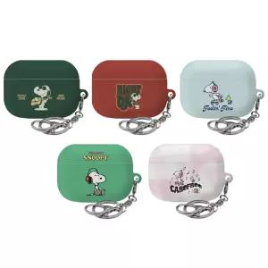 에어팟 시리즈 4세대 3세대 프로 3 2 하드 케이스 스누피 뮤직