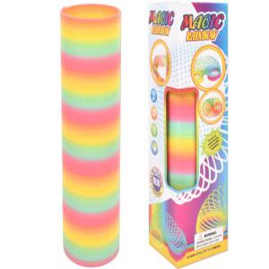 h4) T 길쭉이 스프링 칼라 무지개 링 a230 슬링키 용수철 장난감 촉감