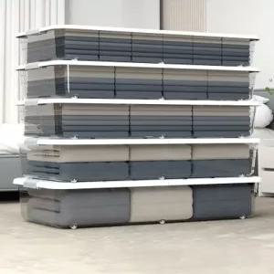 침대밑수납 언더베드 정리함 가방 이불 수납함 납작한수납 리빙박스 대용량 더블