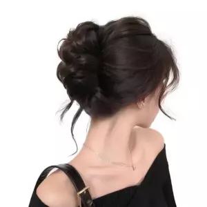 똥머리 스퀘어 꽃봉오리 집게 부분가발 한복의상헤어 집게 4컬러