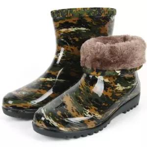 방한장화 털부츠 방수 반장화 남성용 밀리터리 노바 낚시장화 털신발 673 논슬립 겨울