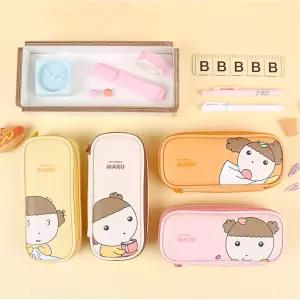 kk 마루는강쥐 라운드 사각 멀티 파우치 (4종 택1) 약 200x90x40mm 마루 일러스트 넉넉한 사이즈 마루 필통