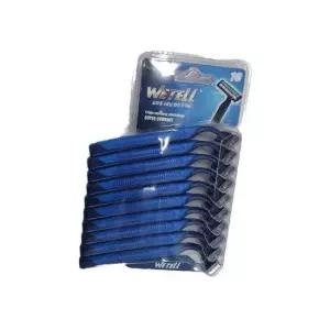 위텔 면도기 10P 일회용 3중날 여행용 제모 면도 뚜껑