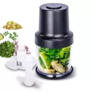 크루거 1L 멀티 미니쵸퍼 KRC-4301B 전동 마늘 고기 야채 이유식 다지기 미니 믹서기