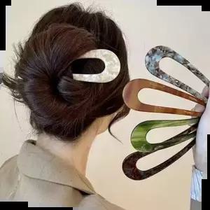 올림머리 반올림 예쁜 U자 프랑스 비녀 U핀 집게핀