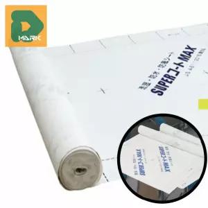 건축자재 투습방수지 1mx50m 내장재 외벽 방수 맥스 방수시트 방수 보호 투습성 슈퍼코트 보호 단열재 시트