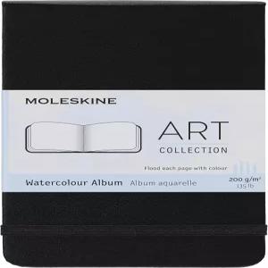 몰스킨 아트 수채화 앨범 하드 커버 포켓(3.5인치 x 5.5인치) 일반/블랭크 블랙 60페이지