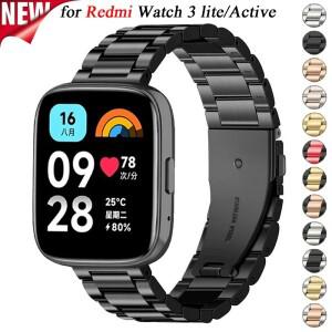 Xiaomi Redmi 3 용 22mm 스테인레스 스틸 스트랩 Watch 액티브 시계 밴드 액세서리 금속 교체 팔찌