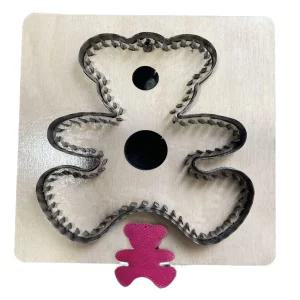 가죽공예 목형 만들기 diy 곰돌이 지갑 철형 키링 모양펀치 스트랩 세트 도구