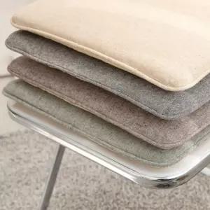 BS 린넨 사각 방석 베이지 45x45 사무실 의자 책상 내추럴 벤치 학교 카페