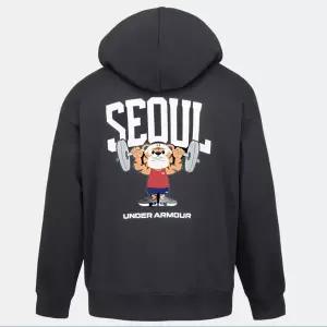 [언더아머](대전신세계)6014356-001 블랙 남녀공용 APAC 서울 후드 티셔츠