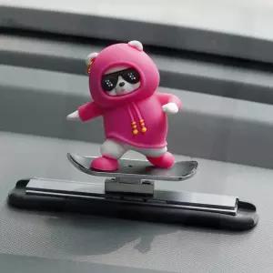 차량용 슬라이딩 곰인형 계기판 꾸미기 소품 귀염 디자인 자동차 실내 데코 액세서리