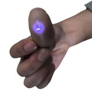 손가락 USB 라이터 전기 점화기 고출력 고압 점화 투명 미니 특이한 선물 소품용