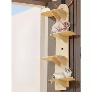 문걸이 캣타워 점프대 팬더 문고리 도어걸이 반려묘 놀이터 가정용 캣