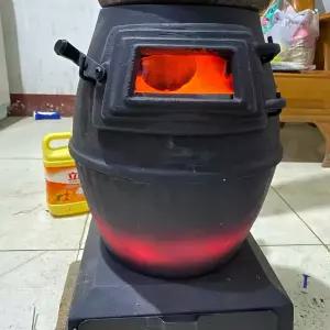 무쇠 난로 실내 옛날 화목 소형 화로 소각 주물 난방 시골