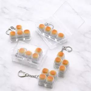 구운 마시멜로 4구 키캡 키링 클리커 딸깍이 키보드 장난감 단체 대량