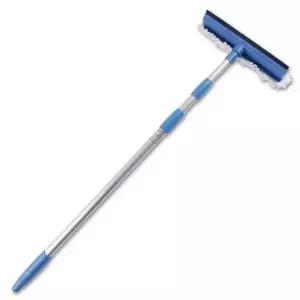 유리창 닦이 다용도 스퀴지 물기제거 창문 청소 도구 초극세사 탈부착식 브러쉬 조절 길이 걸레 타일