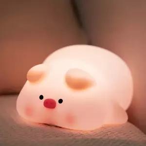 실리콘 무드등 돼지 테마 미니 수유등 취침등 피규어 장식 선물용