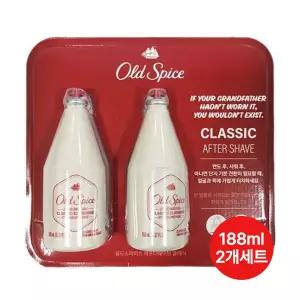 올드스파이스 에프터쉐이브 클래식 188ml 2개/면도로션/얼굴목겸용/샤워후/건조한피부/남성관리/머스크향