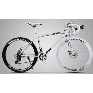 24인치 로드자전거 라이딩용 화이트 RX2000 24단 출퇴근 스포크휠24인치 바이크