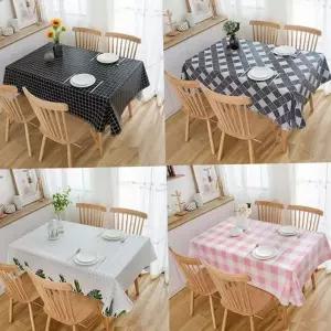 테이블 식탁보 레인보우 북유럽 6인용 방수 식탁보 주방 파티 식탁 매트보