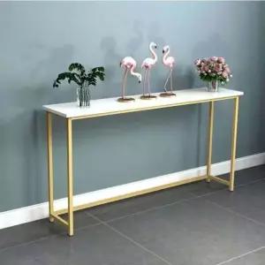 슬림콘솔 거실 복도 테이블 진열대 S. 80cm 20cm 블랙 화이트